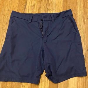 Mens EUC Lululemon Commission Navy 9" Shorts 35/36